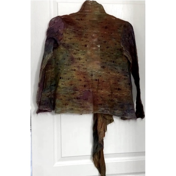 Aigua New Anthropologie Alpaca Multi Color Cardigan Boutique - Picture 10 of 15